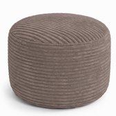 Bananair - Voetenbank - Afneembare hoes - Ribfluweel - 50x30 - Bruin