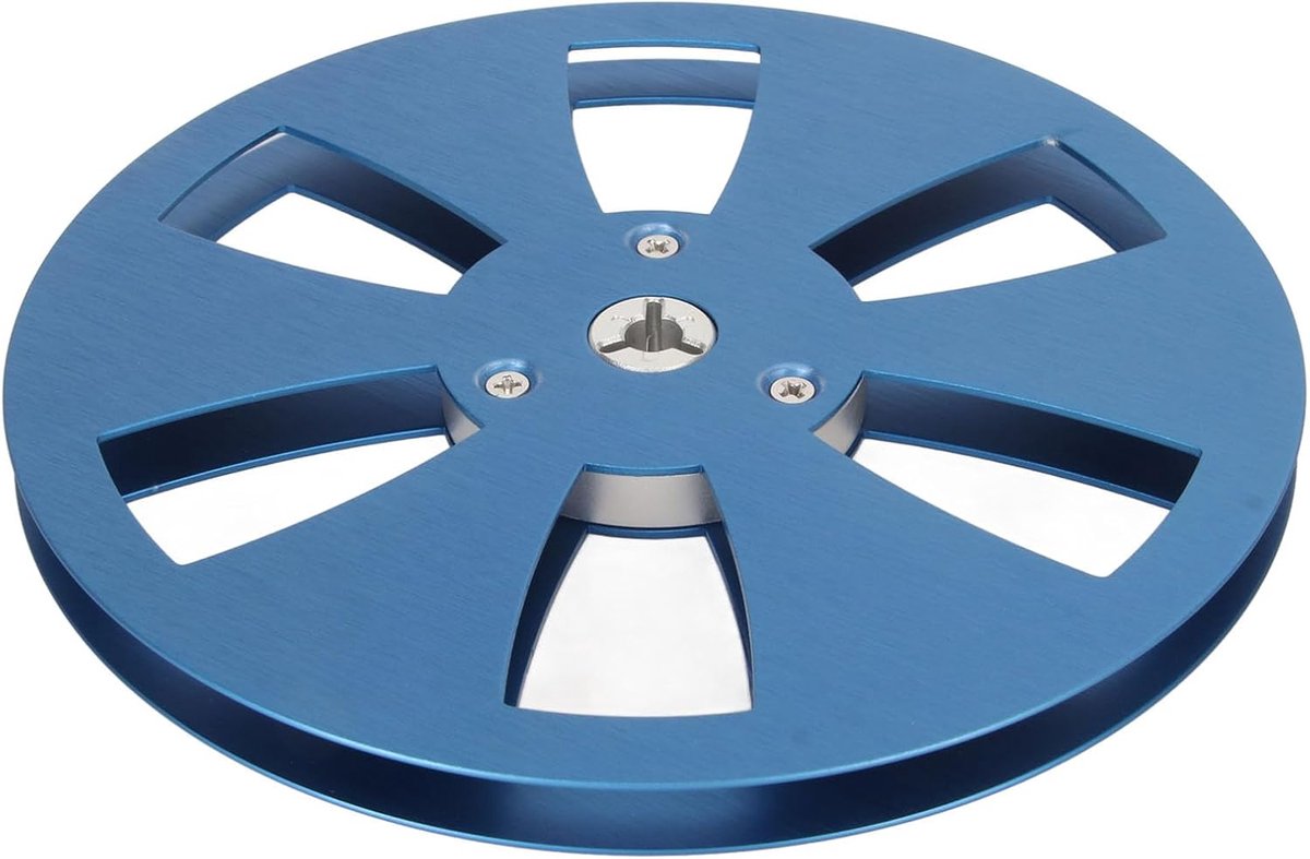 Lege Haspel Spoel - Tape Reel - Muziek Opnemen - 6 Gaten Ontwerp - 7 inch - Blauw