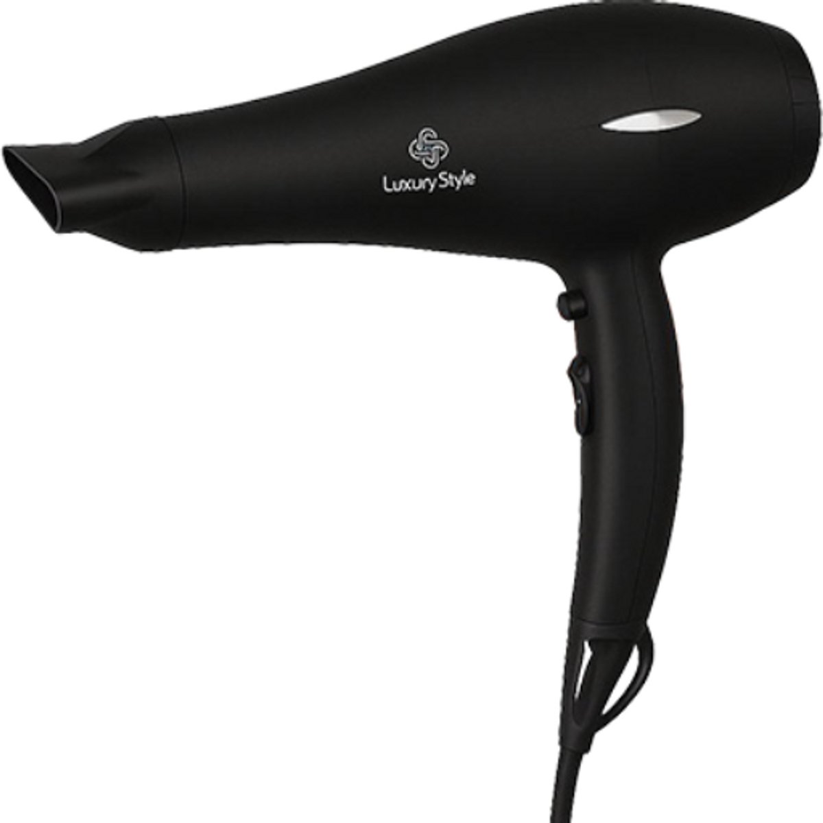 Luxury Style Professional Hair Dryer HD-106 2200W – Professionele Haardroger – Zwarte Föhn met Slim Concentrator