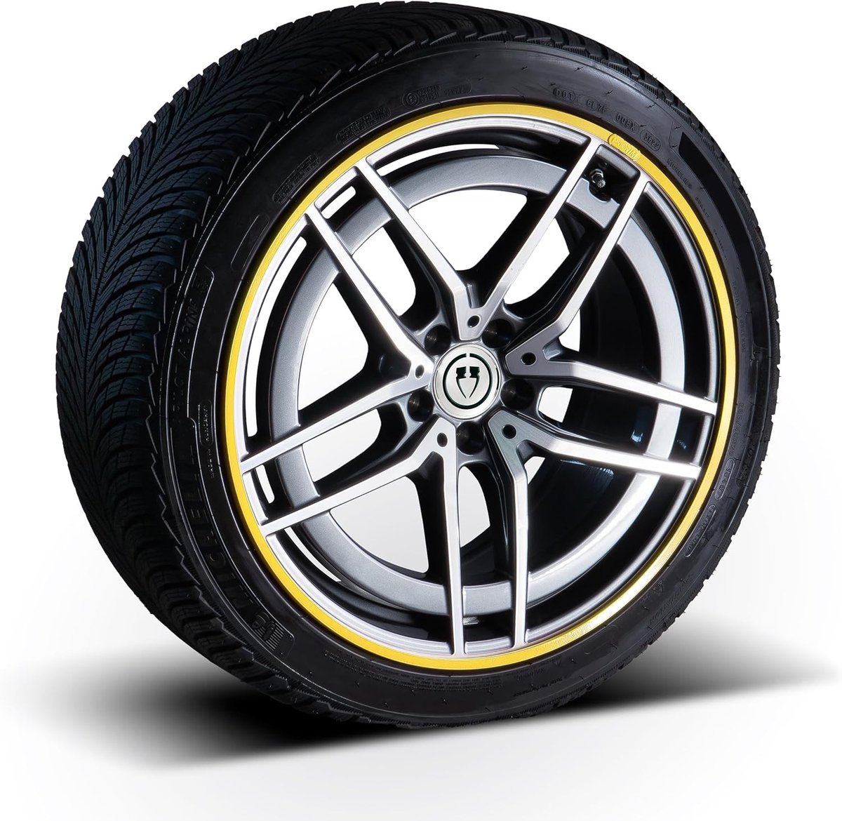 Velgbescherming Ring Set - Velgrand Beschermers - Velgen Beschermen - Aluminium Kwaliteit - 4 Stuks 18 Inch - Geel