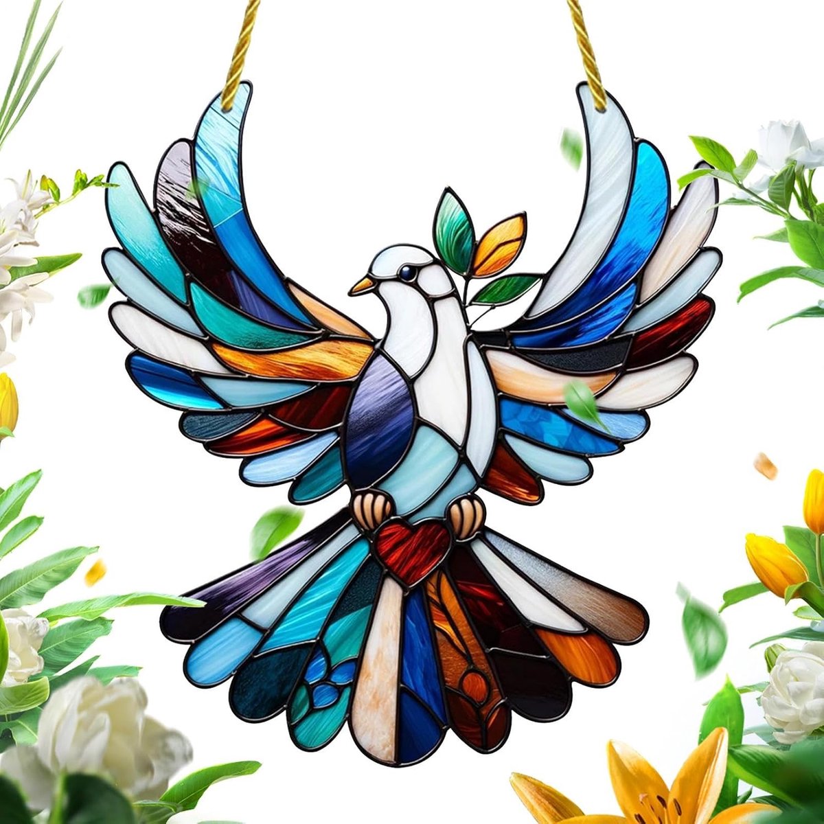 Zonnevanger Decoratie - Dierenhanger Acryl - Tuin Verfraaien - Realistisch Ontwerp - 20 cm - Heilig