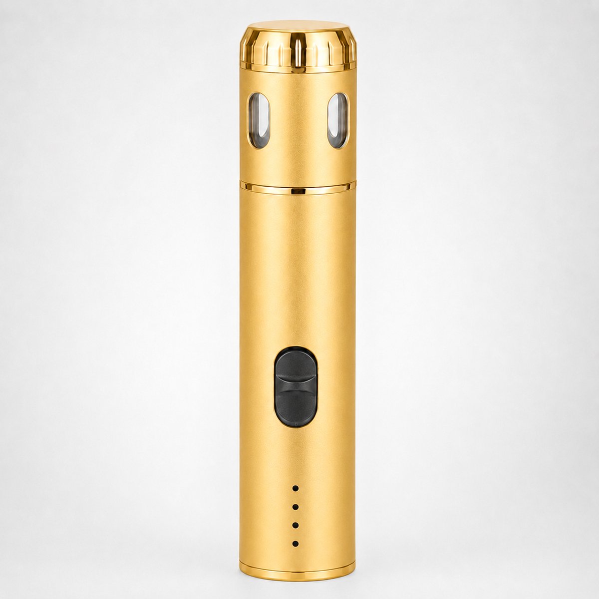 Zirkle Premium - Elektrische Kruidenmaler / Specerijmolen / Mini Spice Grinder - USB Oplaadbaar met Batterij-indicator - Voor Gedroogde Kruiden en Specerijen - Compact voor Reizen, Vakantie, Camping en Outdoor Gebruik - Goud