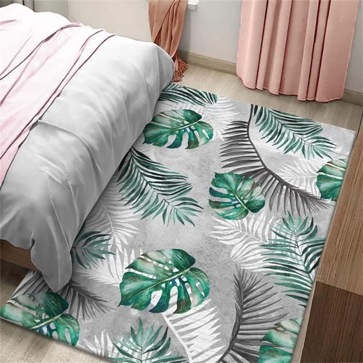 Woonkamer Kleed - Zachte Vloerbedekking - Interieur Decoratie - Blad Print Design - 70x140