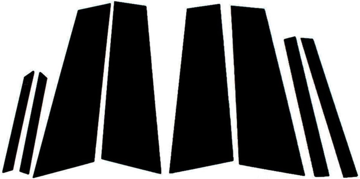 Raam Pijler Trim - Auto Sticker Set - Auto Styling - Premium PC Materiaal - 8 Stuks - Glan