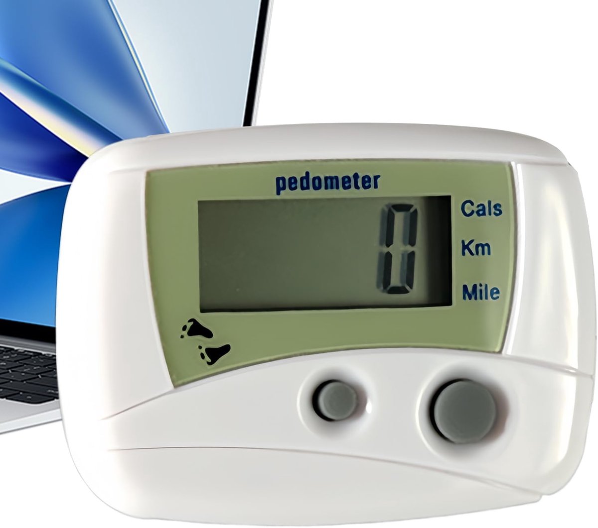 Stappenteller - Activiteitstracker Wandelen - Conditie Verbeteren - Digitale LCD Scherm - 5x4cm - Wit