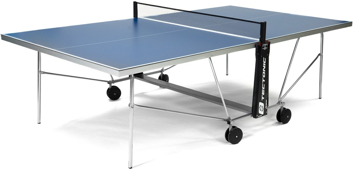 Tectonic Outdoor Tafeltennistafel – Inklapbaar & Weerbestendig – Officiële Toernooiafmetingen (274x152,5x76 cm) – Pingpongtafel Buiten met Wielen