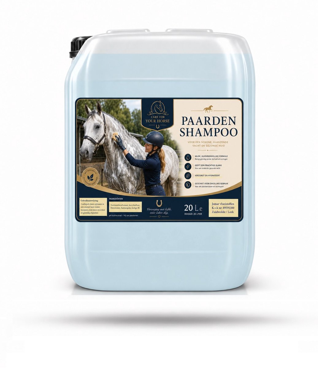 paarden shampoo - 20 liter - voordeel verpakking - manege - stal - fokkers