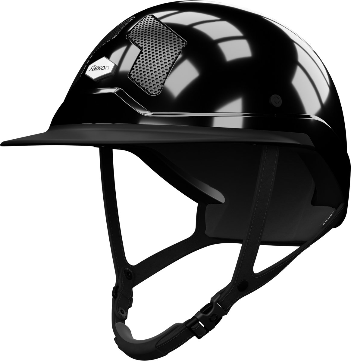 Flex-On Cap Armet Mixte Glanzend Zwart Zwart L