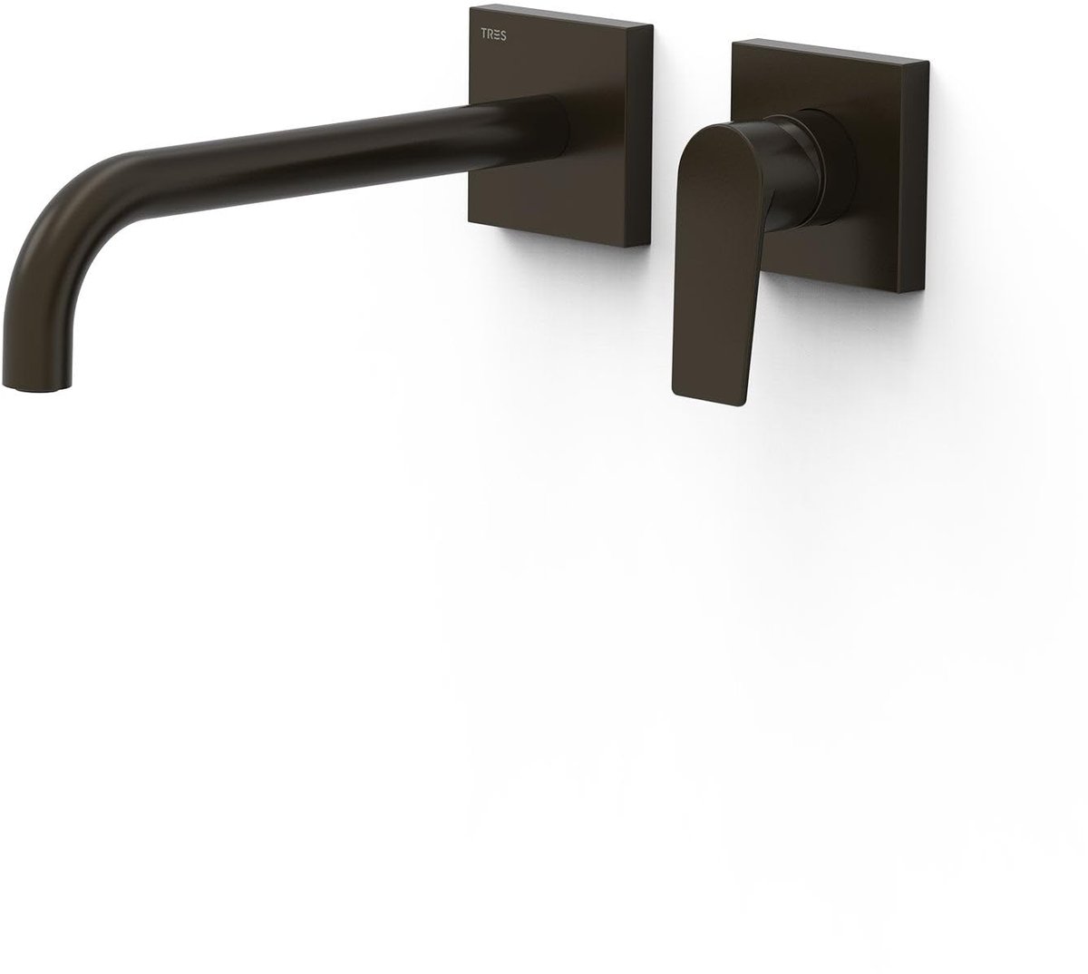Kraan Onderdeel - Wandkraan Set - Badkamer Inrichting - Zichtbaar Deel - 240 mm Uitloop - Zwart Brons