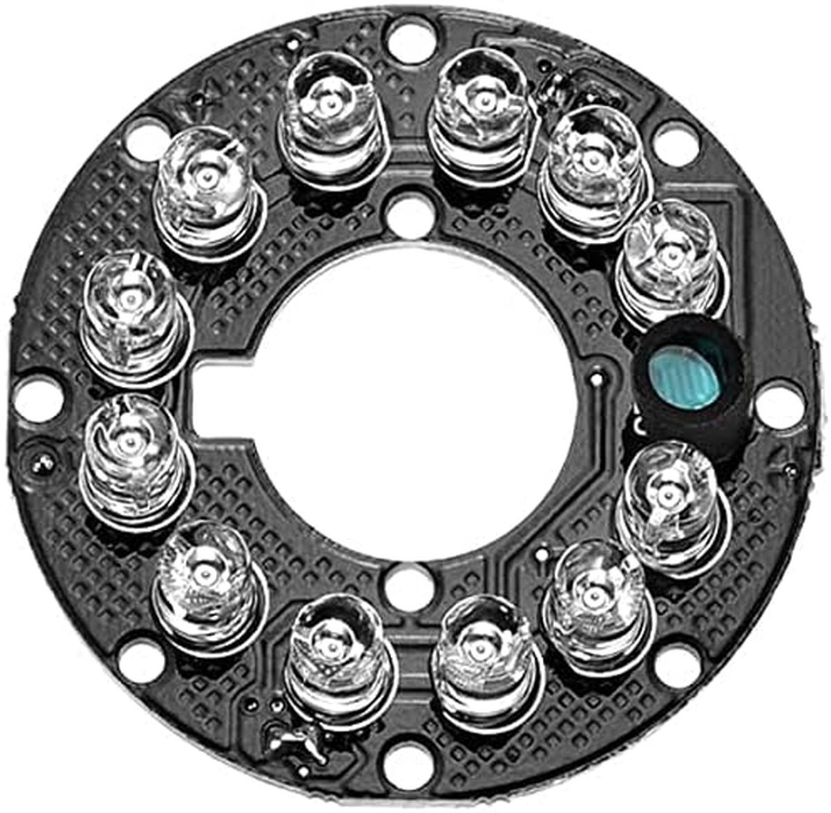 IR Infrarood Board - Nachtzicht Camera Verlichting - CCTV Beveiliging - 12 LEDs 850nm - 43 mm Buitendiameter - Niet gespecificeerd