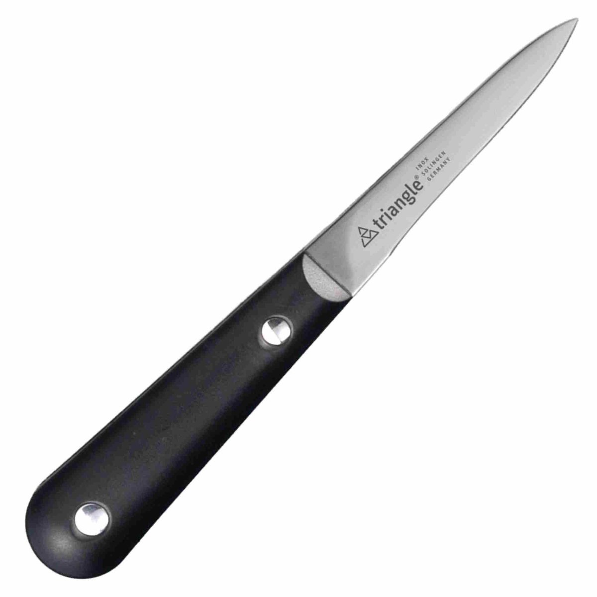 Triangle Professioneel Oestermes met Veilige Grip – RVS Lemmet – Zwart Kunststof Heft – 16 cm