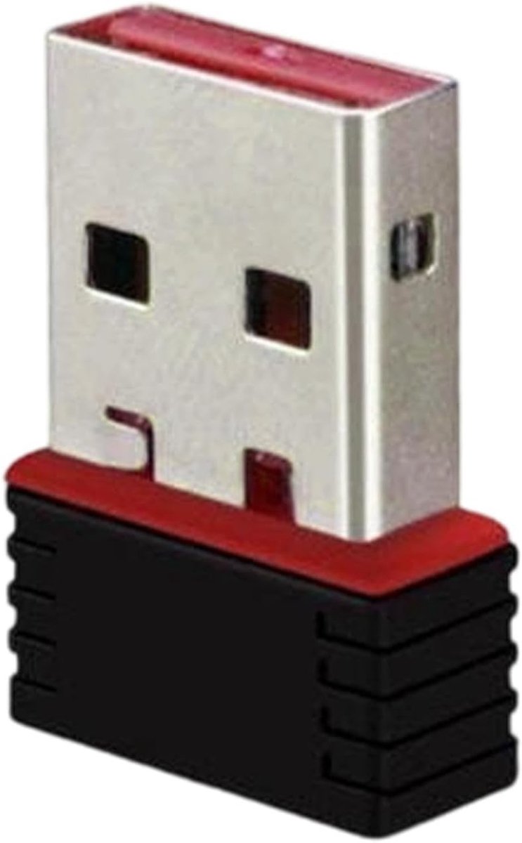 Draadloze Netwerk Adapter - WiFi Dongle - Internet Verbinding - 150 Mbps Snelheid - Mini USB - Zwart