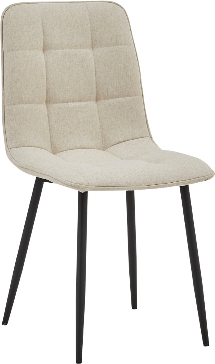 Colenis New Ela Eetkamerstoel – Beige – Linnen – Set van 6