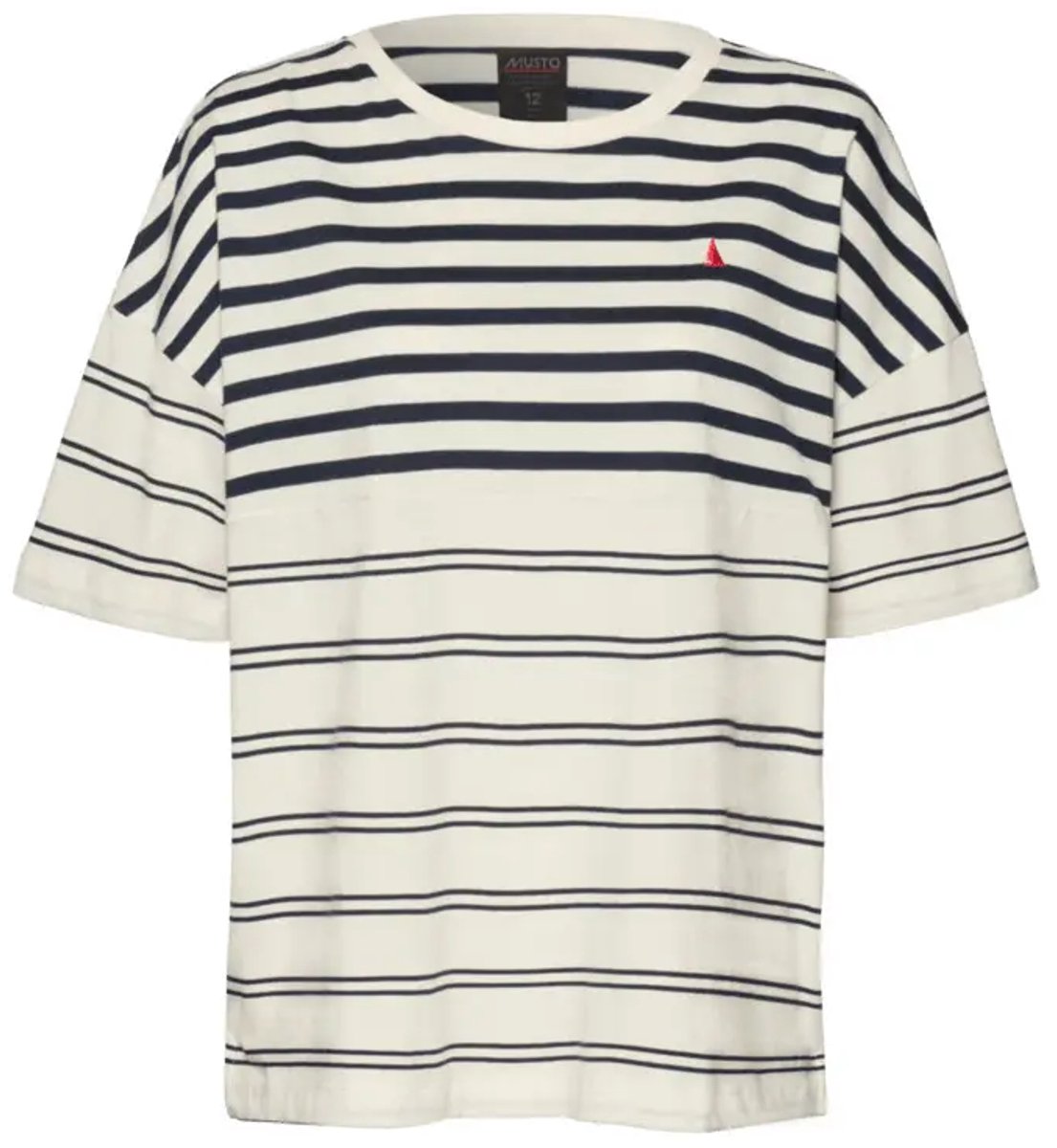 Dames-T-shirt Musto Marine Offwhite