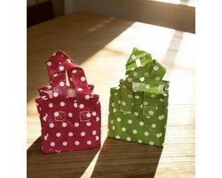 100 stuks - groene PP woven cadeautas