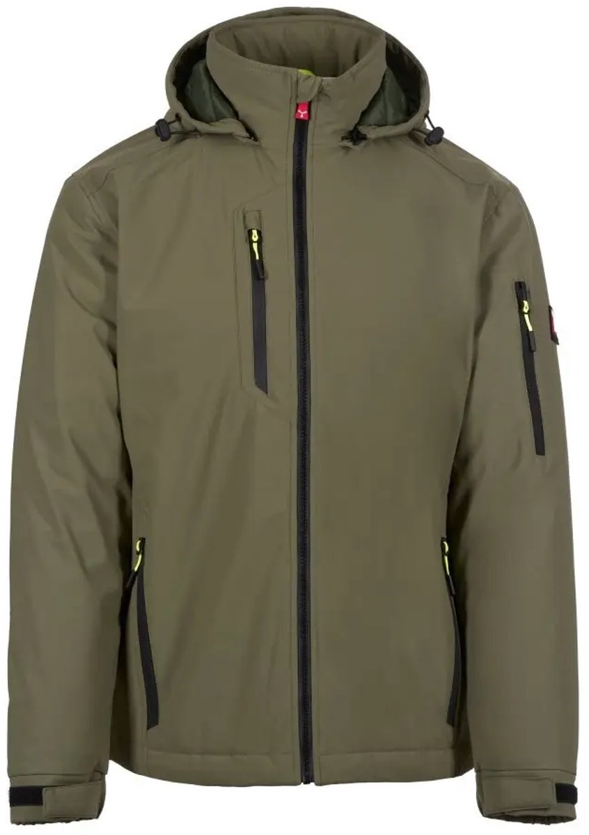 gevoerd softshelljack Payper Wear Creek Pad Ultralite Groen