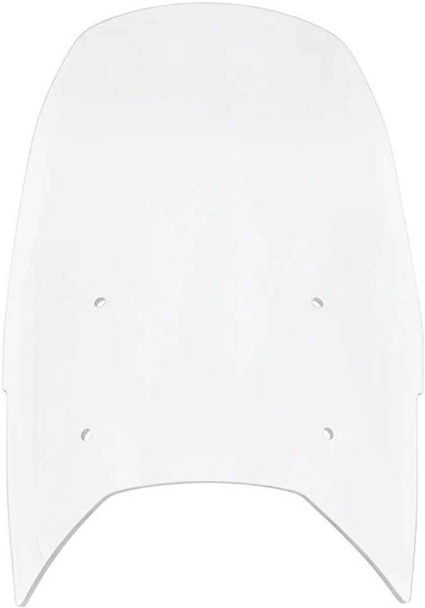 Motor Windscherm - Vizier Verhoger - Comfortabel Rijden - Minder Turbulentie - 47 cm Hoog - Helder