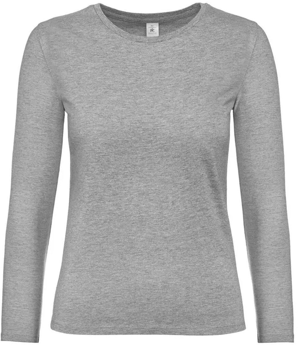 Dames-T-shirt met lange mouwen B&C E190