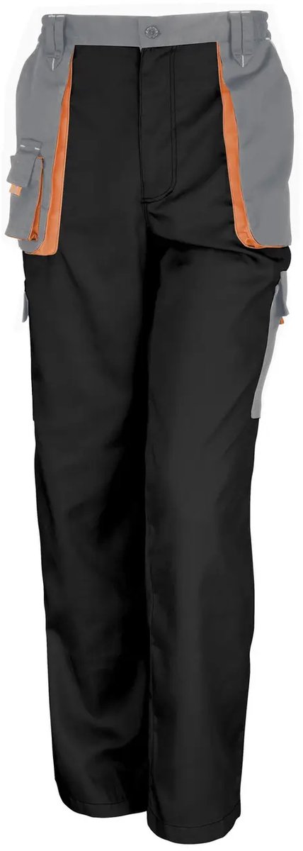 Result Lite Trousers RT318 - Black/Grey/Orange - XS
