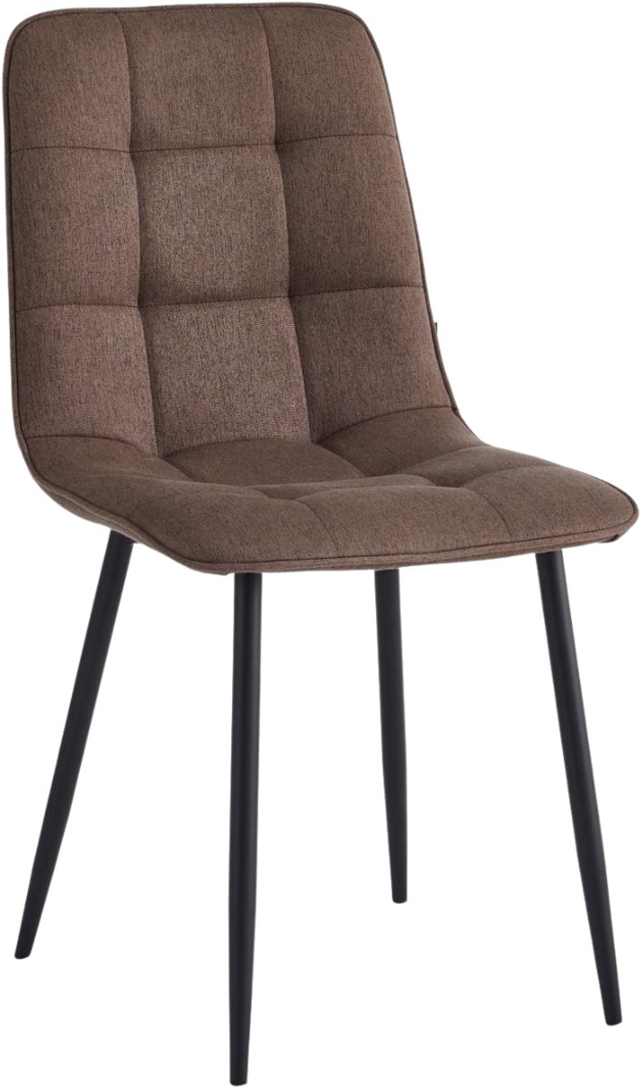 Colenis New Ela Eetkamerstoel – Bruin – Linnen – Set van 4