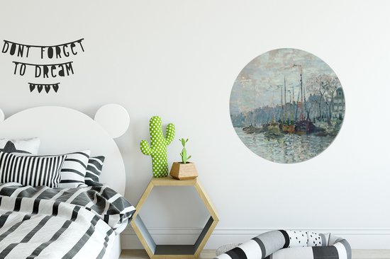 WallCircle - Peinture - Zaandam De Dijk Claude Monet - Multicolore - 60 X 60 Cm