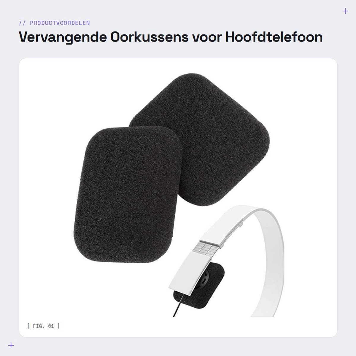 Dailygoods- Oorkussens Zachte Foam - Verbeterde Geluidsisolatie - Draagbare Hoofdtelefoon - Vervangende Covers - Comfortabele Oorkussens - Duurzaam en Flexibel - Hoofdtelefoonhoes