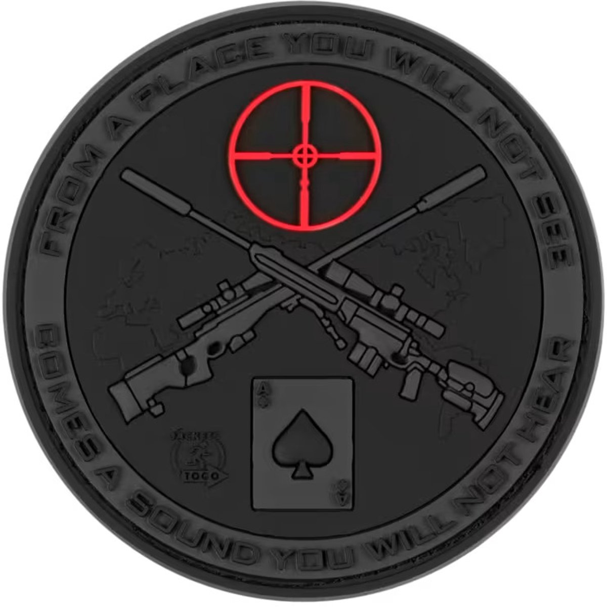 Rubberen badge JTG Sniper