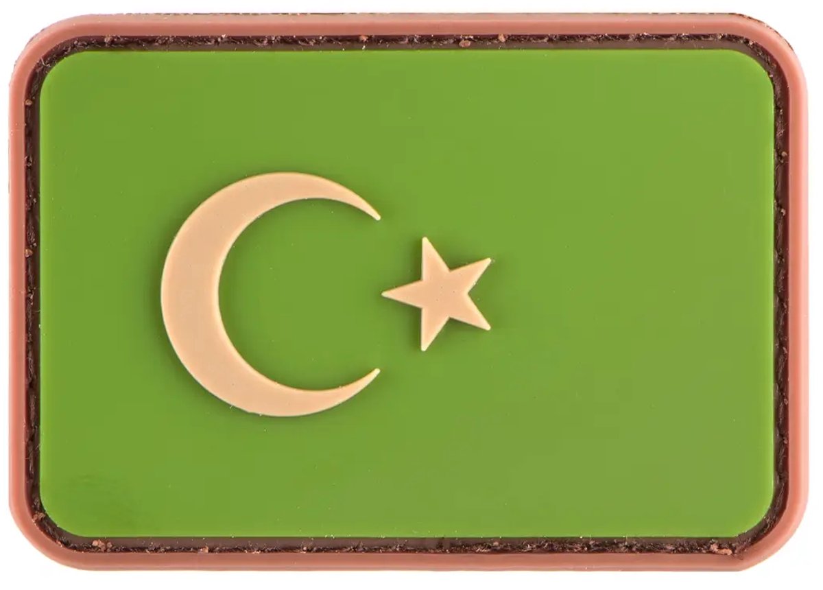 Rubberen badge JTG Turkey Flag