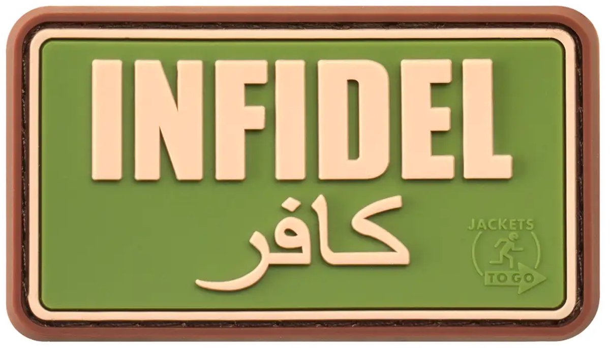 Rubberen badge JTG Infidel