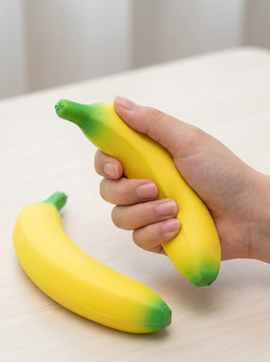 Hoekly™ Squishy Banaan – Slow Rising Fidget Toy – Antistress Knijpspeelgoed – Jumbo 18 cm – Voor Kinderen en Volwassenen