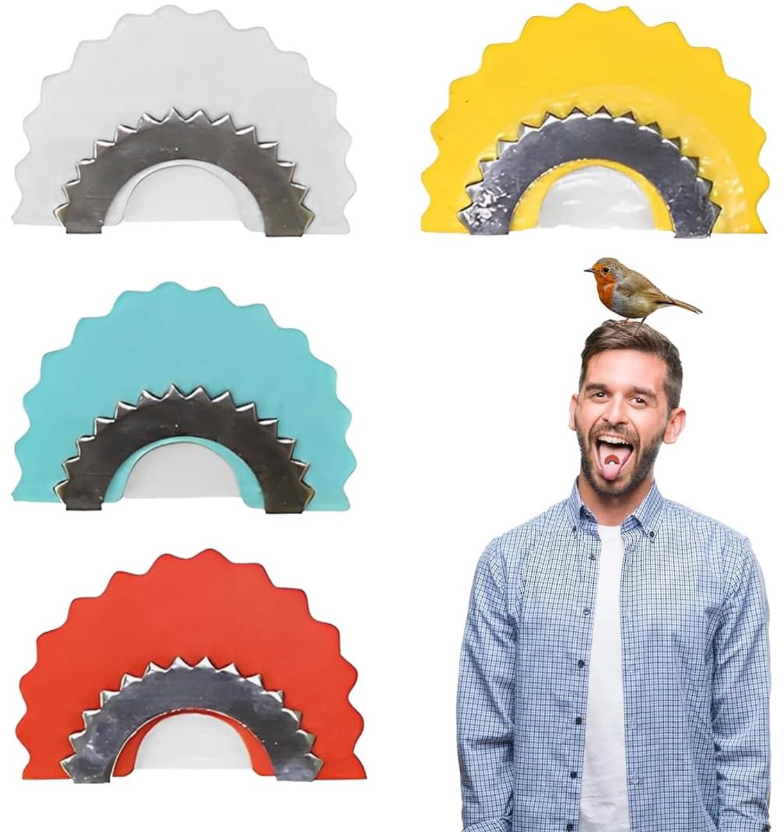 Dailygoods- Vogelfluitjes 4 Stuks - Magische Geluidsgenerator - Tongfluitje - Ideaal voor Kinderen/Volwassenen - Draagbaar - Eenvoudig te Leren - Fluitje