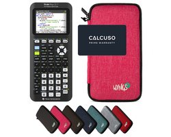 TI-84 Plus Ce -T Python Edition incl. WYNGS Beschermhoes Roze - Grafische Rekenmachine - Basis Pakket