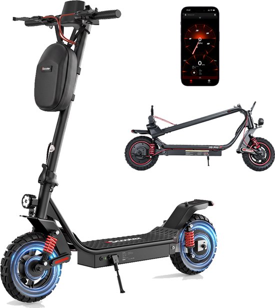 iScooter i10 Plus Elektrische Step Volwassenen - 60km Bereik - 1000W - Opvouwbaar - APP
