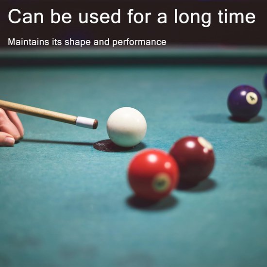Allecto - Biljartkeu punten - Vervangingsset - 13mm - Poolkeu tips - Accessoires voor biljartstokken - Geschikt voor snooker en poolspel van Merkloos — afbeelding 4