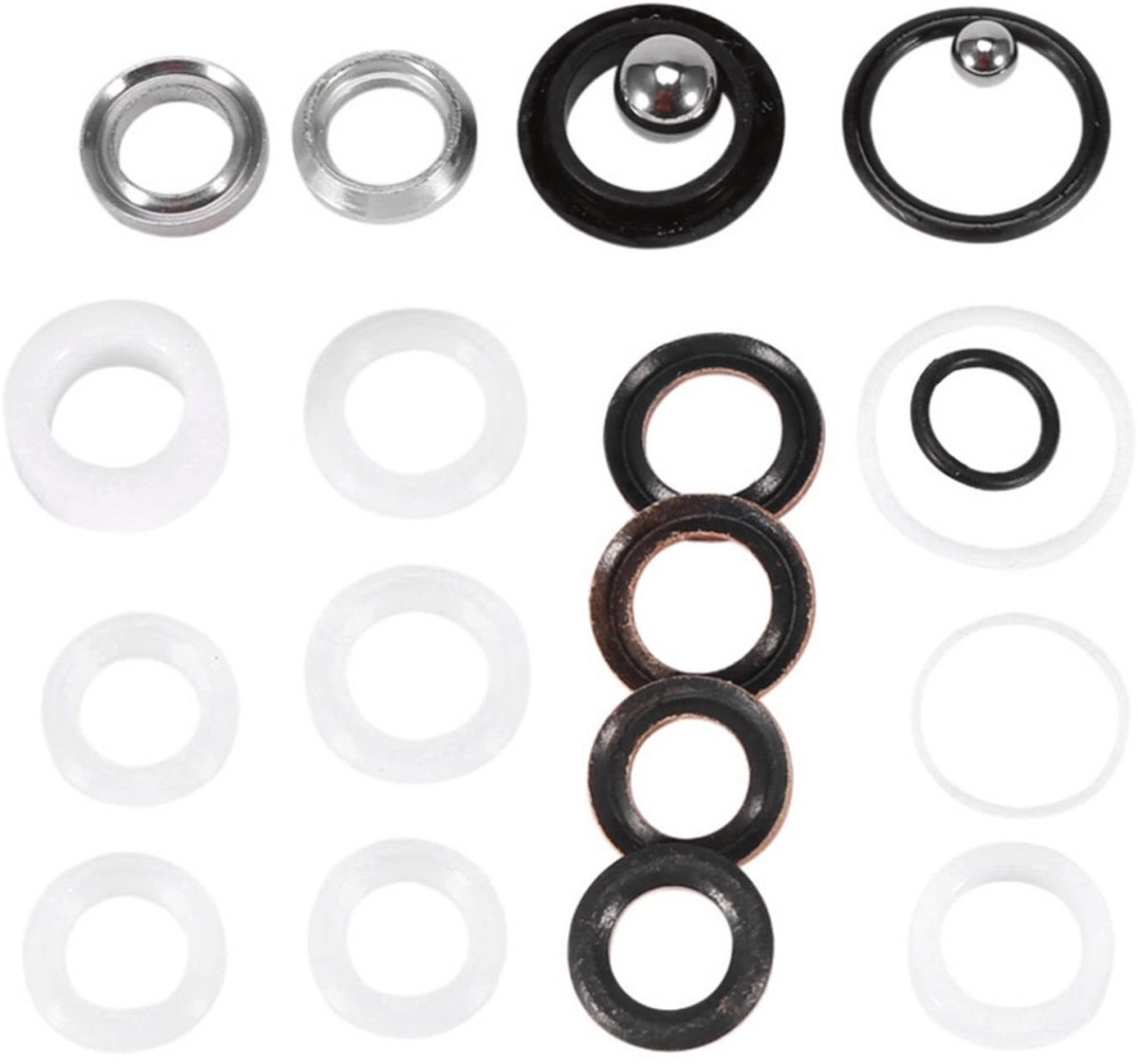 Dailygoods- Verfspuit Afdichtringen Set - Pompreparatieverpakking - Duurzaam Rubber/IJzer - Compatibel met Ultra 390/395/495/595 - Compleet voor Veldspuit - Eenvoudig te Vervangen - Pompreparatieset