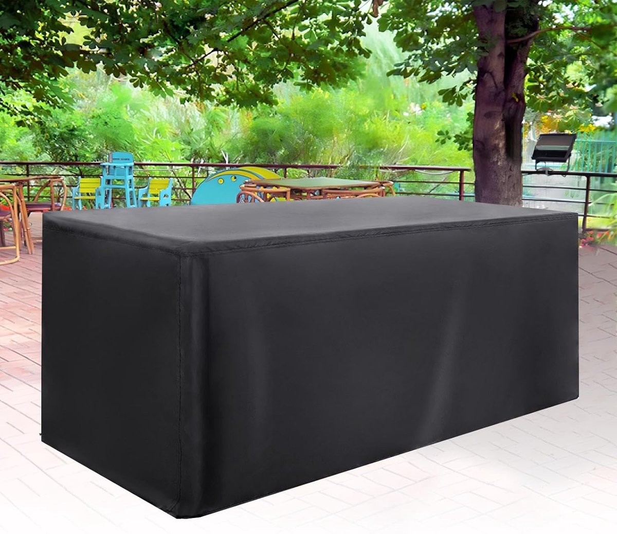 Tuinmeubelhoezen Waterdicht - Beschermhoezen Outdoor - Meubels Beschermen - Versterkt Oxford Materiaal - 270 x 180 x 90 cm - Zwart