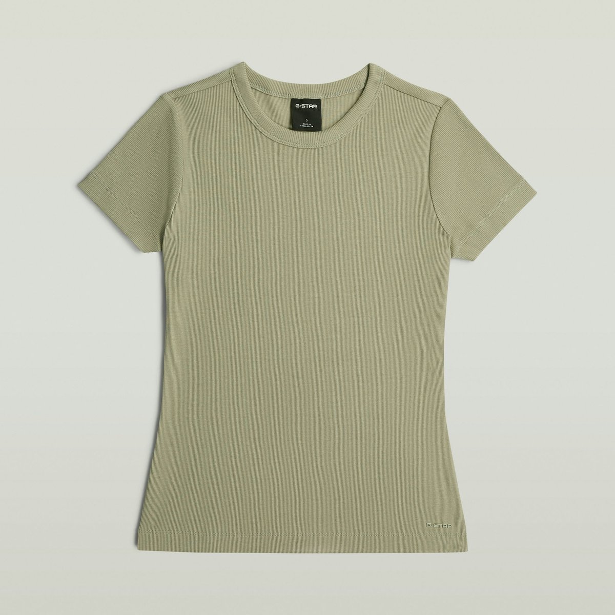 G-Star Slim rib t wmn Dames Tops Lt Orphus