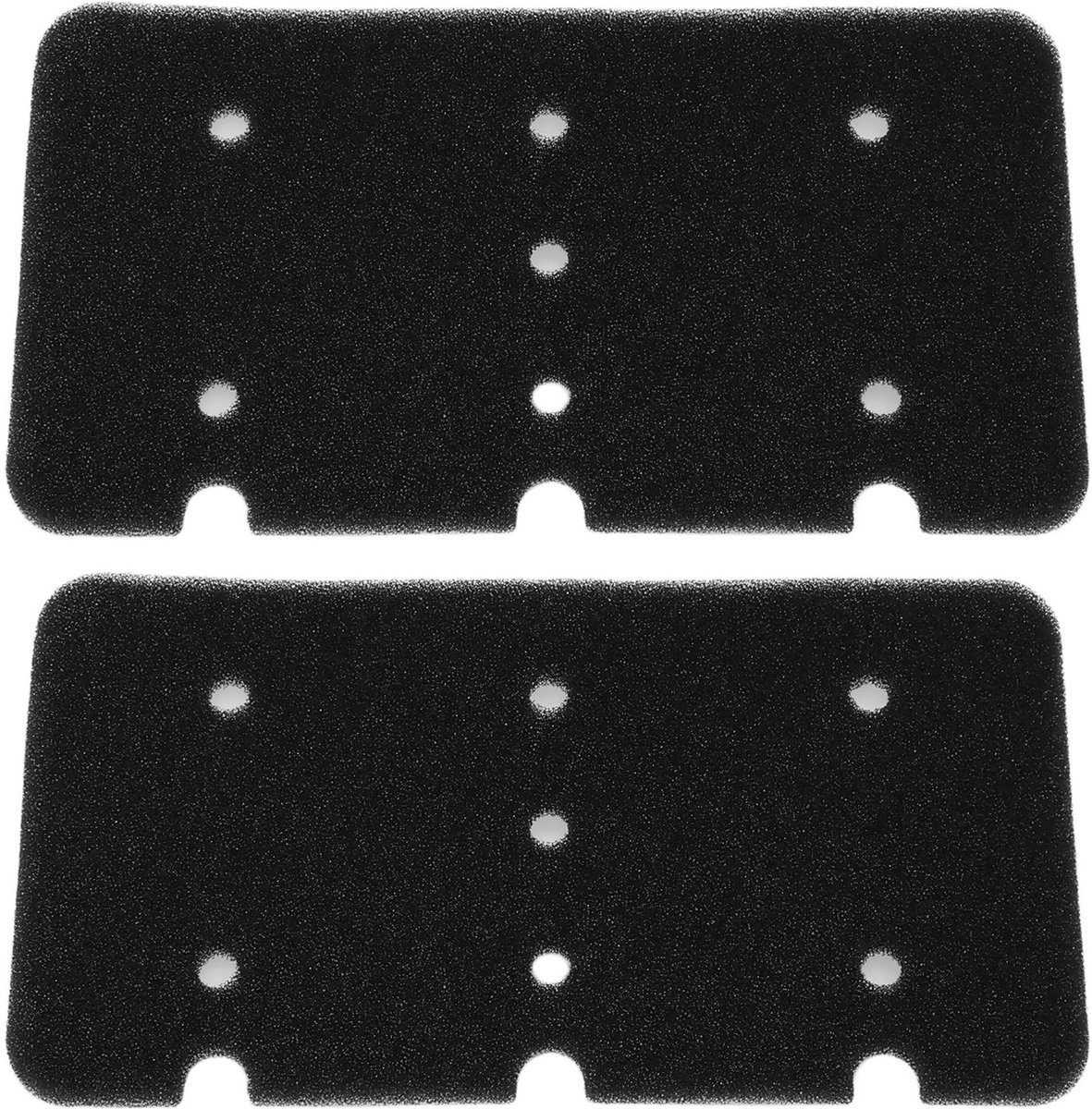 Dailygoods- Warmtewisselaar Filter 2 Stuks - Droger Filter - Compatibel met Haier/Candy/Hoover - Afmetingen 25x13 cm - Gemaakt van Schuim - Verbetert Efficiëntie - Drogerfilter