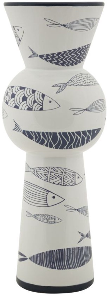 Mauro Ferretti Vaas Fish Tall Ø 14×38,5 cm Multicolor