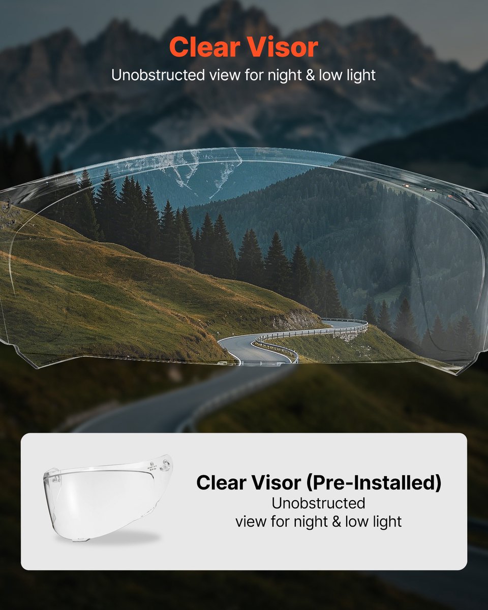 VEVOR Integraalhelm voor Motorrijders, Maat M, met Transparant Vizier, ECE 22.06 Gecertificeerd, Integraalhelm voor Mannen en Vrouwen, Integraalhelm met Bluetooth-Luidsprekercompartiment, Bromfietshelm, Zwart – foto 7