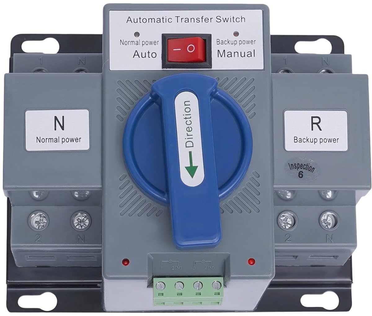 Automatische Omschakelaar - Noodstroom Schakelaar - Stroomuitval Overbruggen - Snelle Omschakeltijd - AC 220V 63A - Blauw