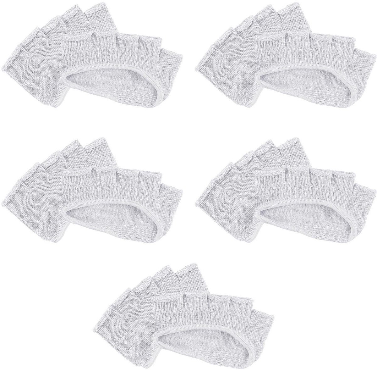 Dailygoods- Damsokken Halflang - 5 Paar - Zachte Katoenen Sokken - Zweetabsorberend - Antislip - Ideaal voor Yoga/Dans - Yogasokken