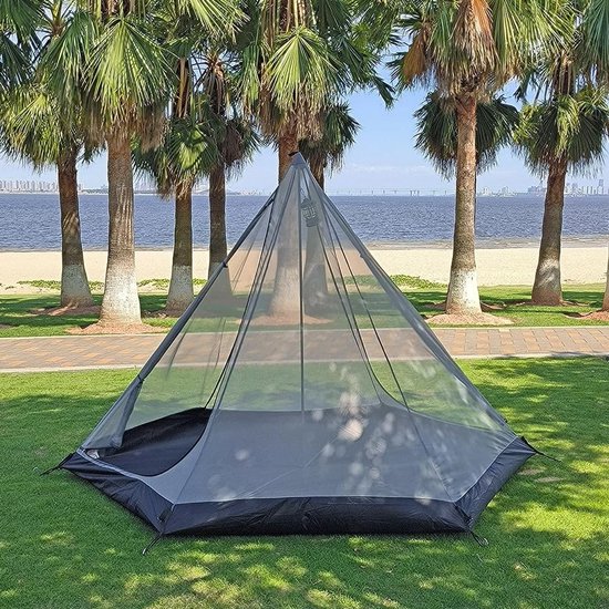 Dailygoods- Tipi Tent 4 Personen - Piramidetent - Waterdicht 3000 mm - UV-bestendig - Ademend - Duurzaam Materiaal - Kampeertent van Dailygoods — afbeelding 5
