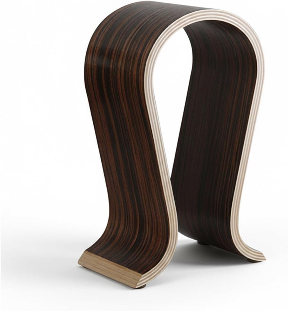 Houten U-vormige hoofdtelefoonstandaard - Stijlvolle en ruimtebesparende houder voor gamingheadsets en over-ear hoofdtelefoons, perfect voor jouw bureau