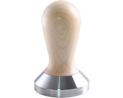 Espresso Tamper - Koffiepers Gereedschap - Barista Kwaliteit - Houten Handvat - 53 mm - Geel