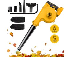 Draadloze Handbladblazer - Luchtblazer Voor Dewalt 20V Max Accu - Elektrische Bladblazer - 2-In-1 Elektrische Bladblazer En Stofzuiger