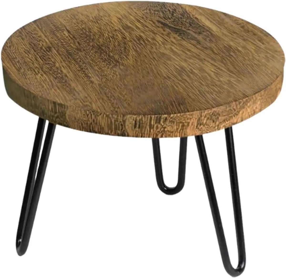 Plantenstandaard Hout - Bloempot Houder - Planten Presenteren - Verhoogt Luchtcirculatie - 25 cm - Houtkleur