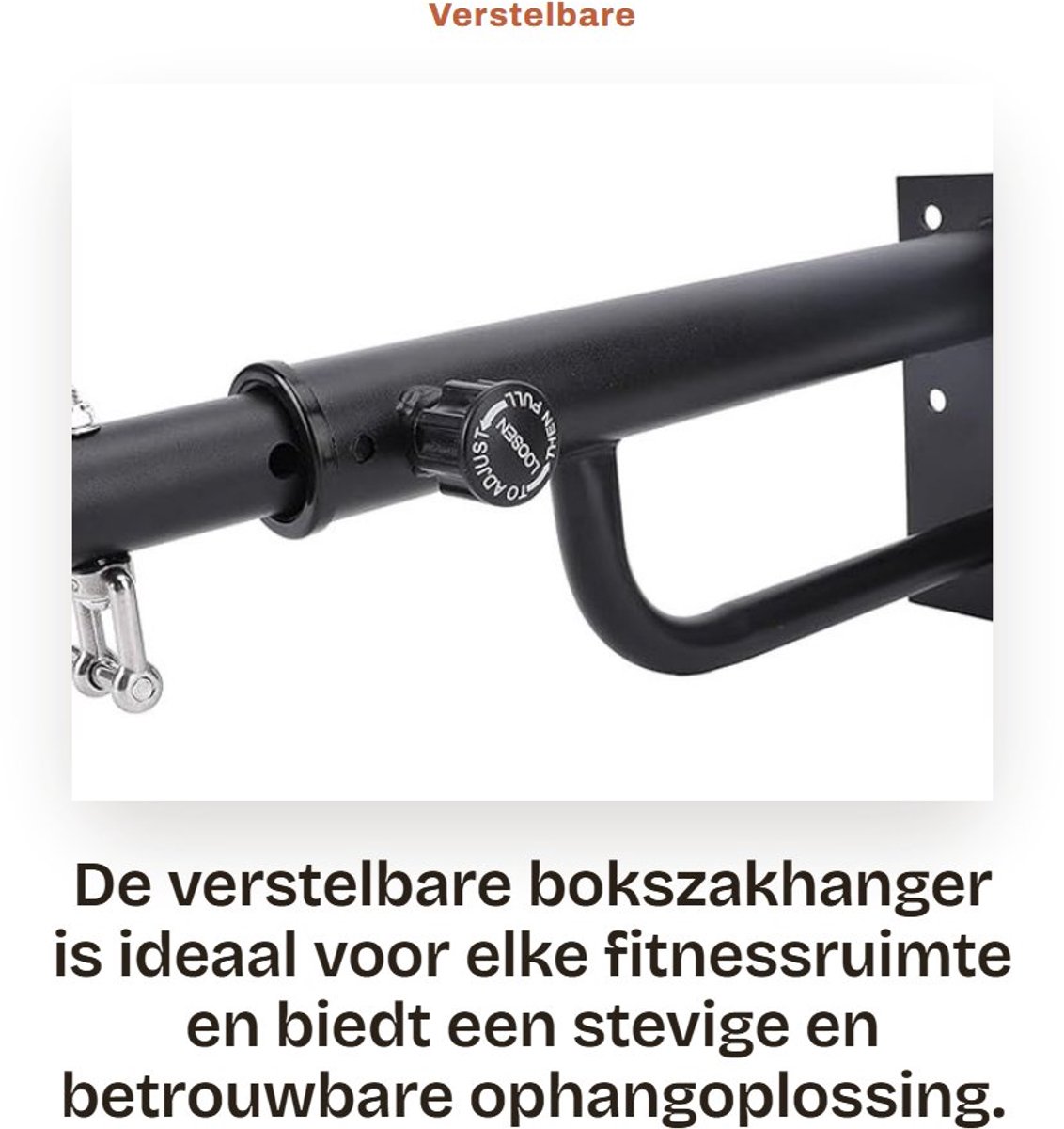 Dailygoods - Verstelbare Bokszakhanger met Draagvermogen tot 150 kg