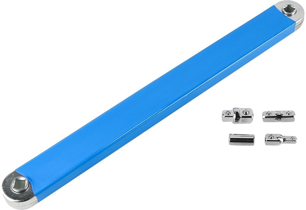 Dailygoods - Verlengstuksleutel met 1/2 inch, 1/4 inch en 3/8 inch Aandrijfadapter