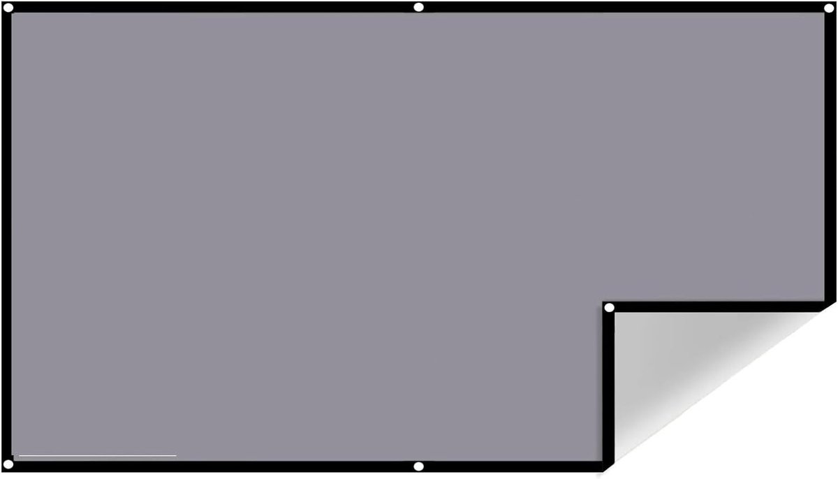 Projectorscherm - Draagbaar scherm - Thuisbioscoop creëren - Hoge helderheid - 120 inch - Wit